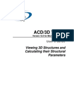 ACD/3D Viewer: Viewing 3D Structures and Calculating Their Structural Parameters