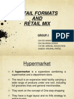 Retail Formats AND Retail Mix: Group-1