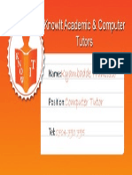 Business Card For KnowIt Uganda Limited