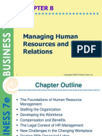 Managing Human Resources and Labor Relations