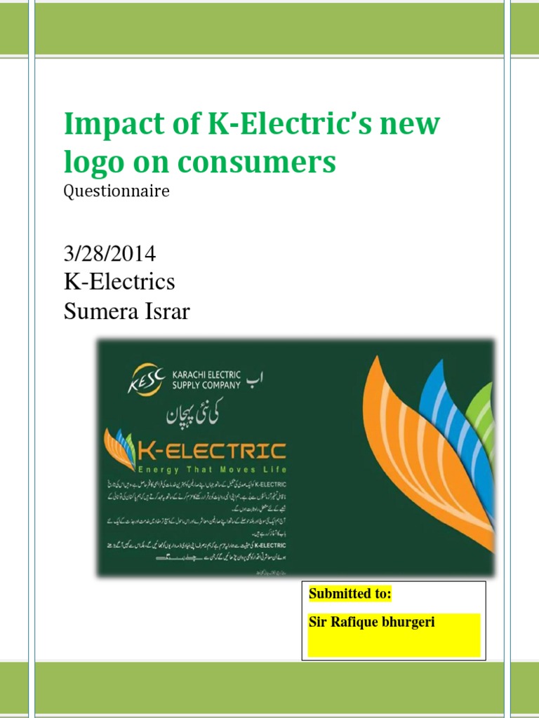 Impact of KESC New Logo On Customers | PDF