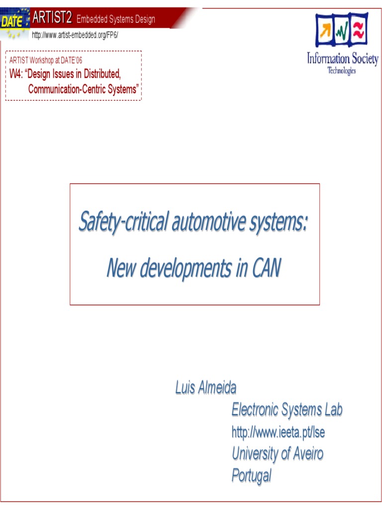 Safety Critical Automotive Systems PDF Network Topology