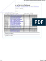 Course Planning Worksheet: Planned Term Course Name and Title Credits Ceus Added by