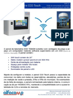 Telemetria de água e esgoto com IHM Touch Screen