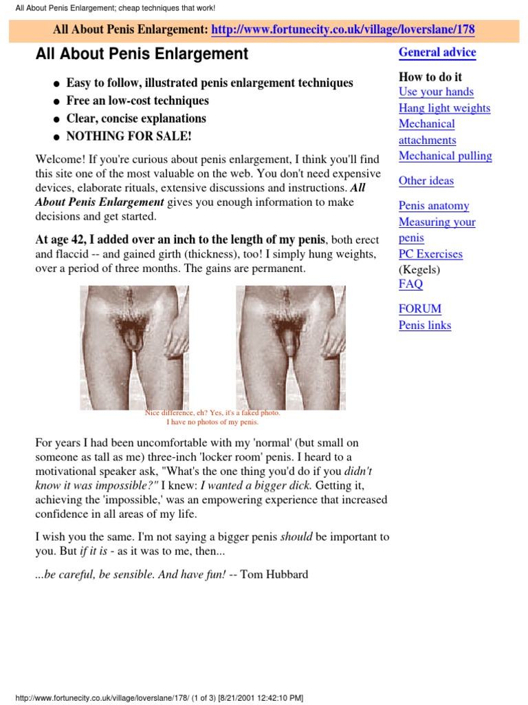 natural homemade penile enlargement