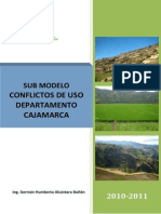 Submodelo Conflictos de Uso Departamento Cajamarca