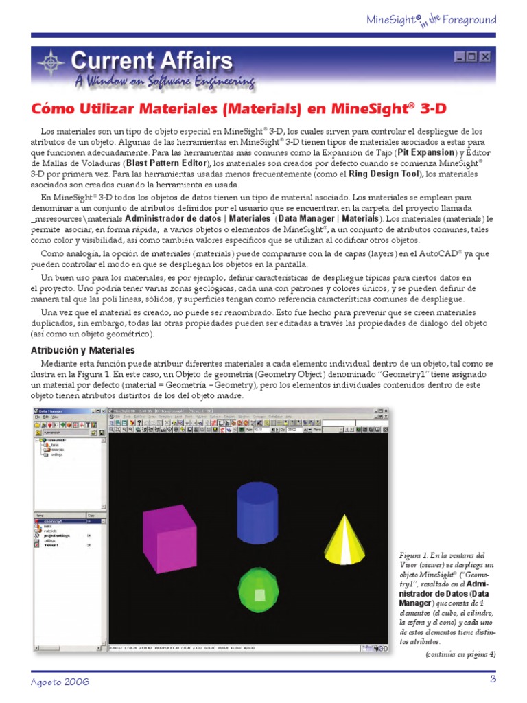 MS3D-Cómo Utilizar Materiales-200608 | PDF | Point and Click | Informática