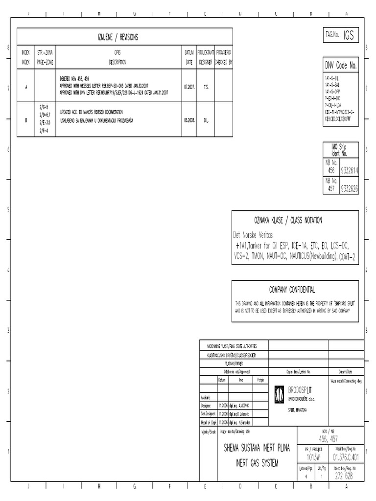 Inert Gas System Drawing | PDF