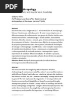 VELHO, Gilberto. Urban Anthropology [Artigo]