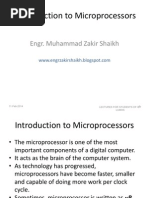 Introduction To Microprocessors