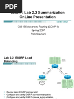 Download Cis185 Online Eigrp Lab 2 3 by baraynavab SN2171086 doc pdf