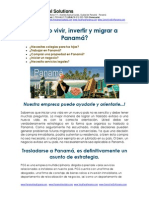 Como Vivir e Invertir en Panama - Info GRATIS! PDF