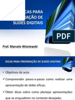 DICAS PARA PREPARAÇÃO DE SLIDES DIGITAIS