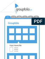 Groupfolio Website Wireframes