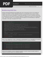 Backdooring EXE Files - Metasploit Unleashed