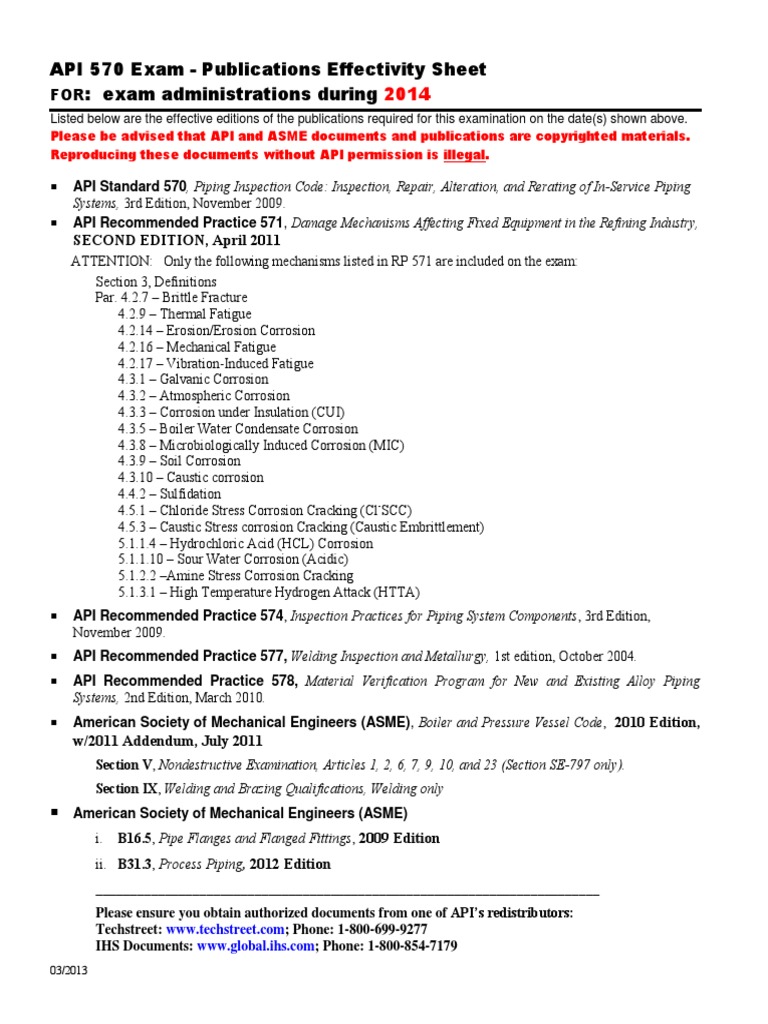 570 PublicationsEffectivitySheet 2014 | PDF