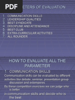 Download Parameters of Evaluation by sujeetleopard SN21712276 doc pdf