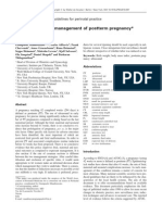 16 Mgmtofposttermpregnancyguidelines Journalof Perinatal Medicine 2010