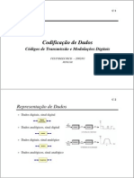 codificacao - tipos de modulação pag1 e propriedades pag4 Portugal