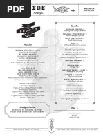 Ironside Menu and Cocktail