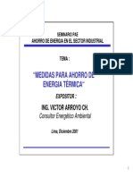 Medidas para Ahorro Energia Termica