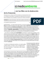 Qué Tienen Que Ver Tus Nike Con La Destrucción de La Amazonia - Soitu - Es