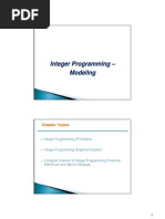 Mixed Integer Prog - Excel Solver Practice Example