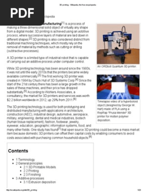 3D Printing - Wikipedia, The Free Encyclopedia