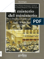 El Misterio Del Ministerio Bourdieu