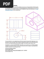 3 View Orthographic Drawing