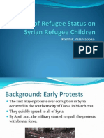 Impact of Refugee Status On Syrian Refugee Children