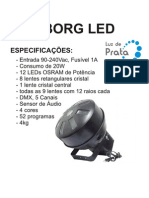 Manual Cyborg LED - Luz de Prata