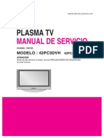 Manual Servico TV Plasma LG 42pc3dvh Ue