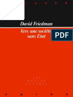 Vers Une Societe Sans Etat - David Friedman, 1973