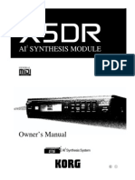 Korg X5DR Owner's Manual