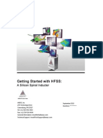 HFSS Spiral Inductor