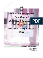 Manual for Design and Detailing of Reinforced Concrete