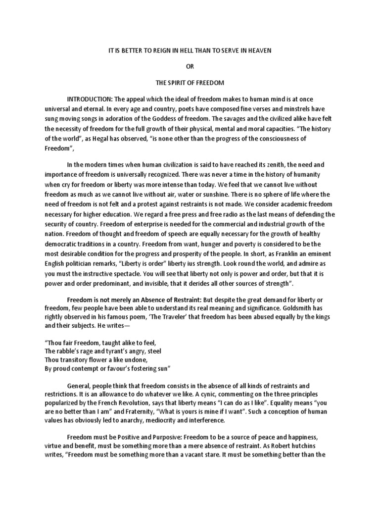 The Essence of Freedom and Power | PDF | Liberty | Philosophical Theories