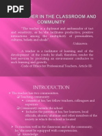 Download the teacher in the classroom and community by Timoy Cajes SN217204938 doc pdf