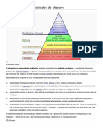 Hierarquia de Necessidades de Maslow