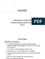 Sas/Iml: Departemen Statistika Fakultas Matematika Dan IPA 2013