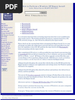 Download How to Perform a Windows XP Repair Install by M Patrick SN21722694 doc pdf