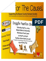 Paws For The Cause Flyer