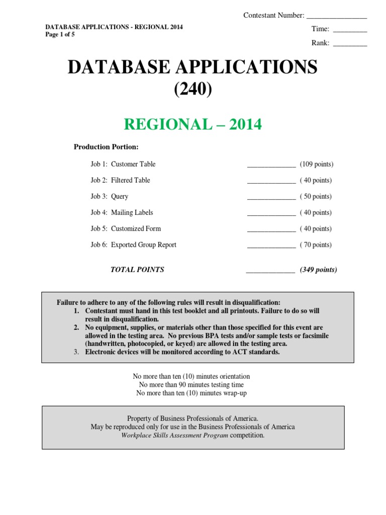240 Database Applications R 2014 | PDF | Databases | Text