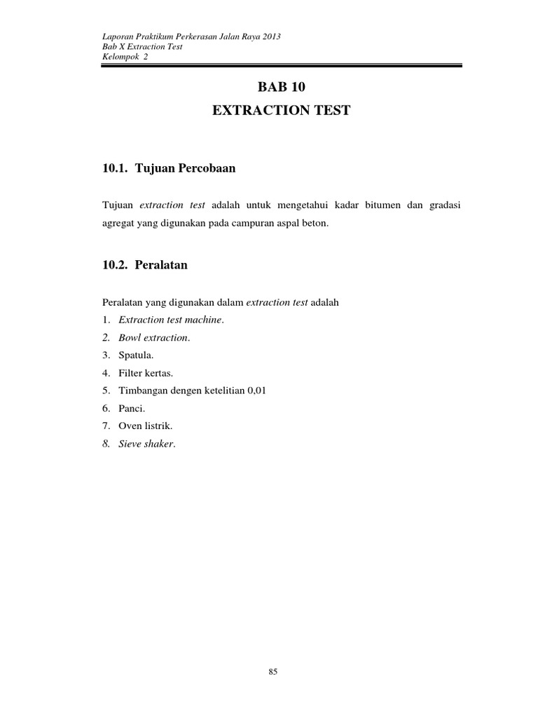 Extraction Test | PDF