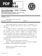 News Release: Police Department, County of Nassau