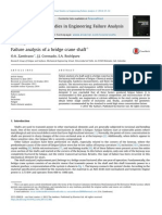 Failure Analysis of a Bridge Crane Shaft