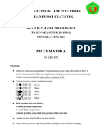 Usm Stis 2011 - Matematika (Idrusefendy)