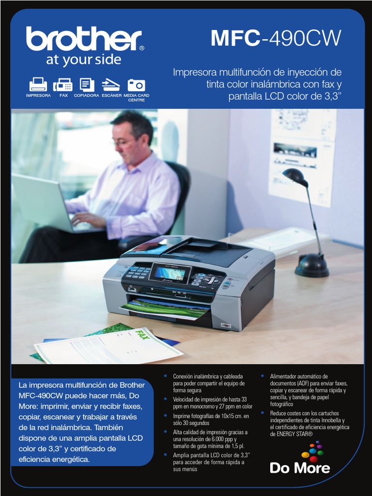 Manual Multifuncion Brother MFC490CW PDF Impresora Fax