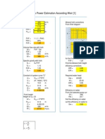 Froth Pump Power Estimation